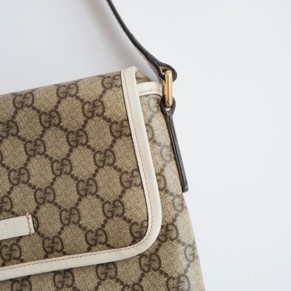 Authentic Preowned Gucci White GG Canvas Crossbody Bag - Picture 7 of 16